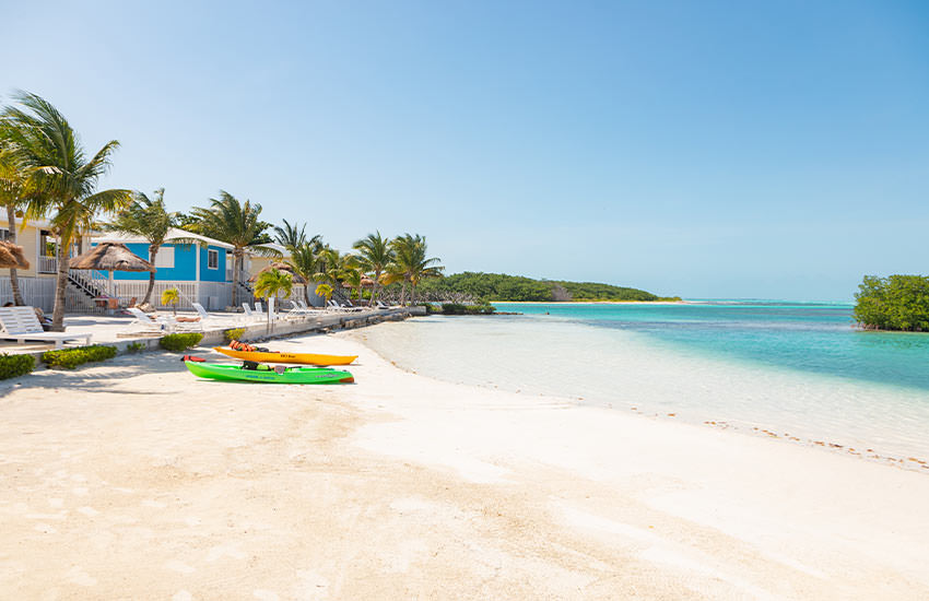 Belize Private island cabins