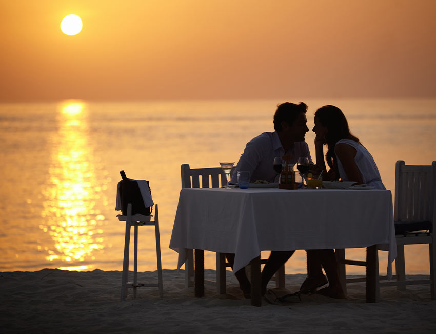 Belize private island resort dining