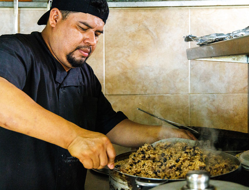 Belize island dining