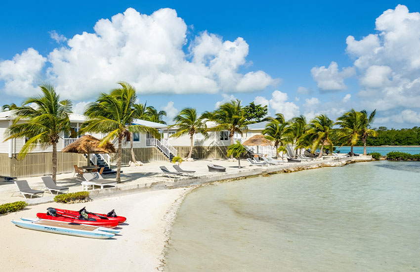 Belize Private island cabanas